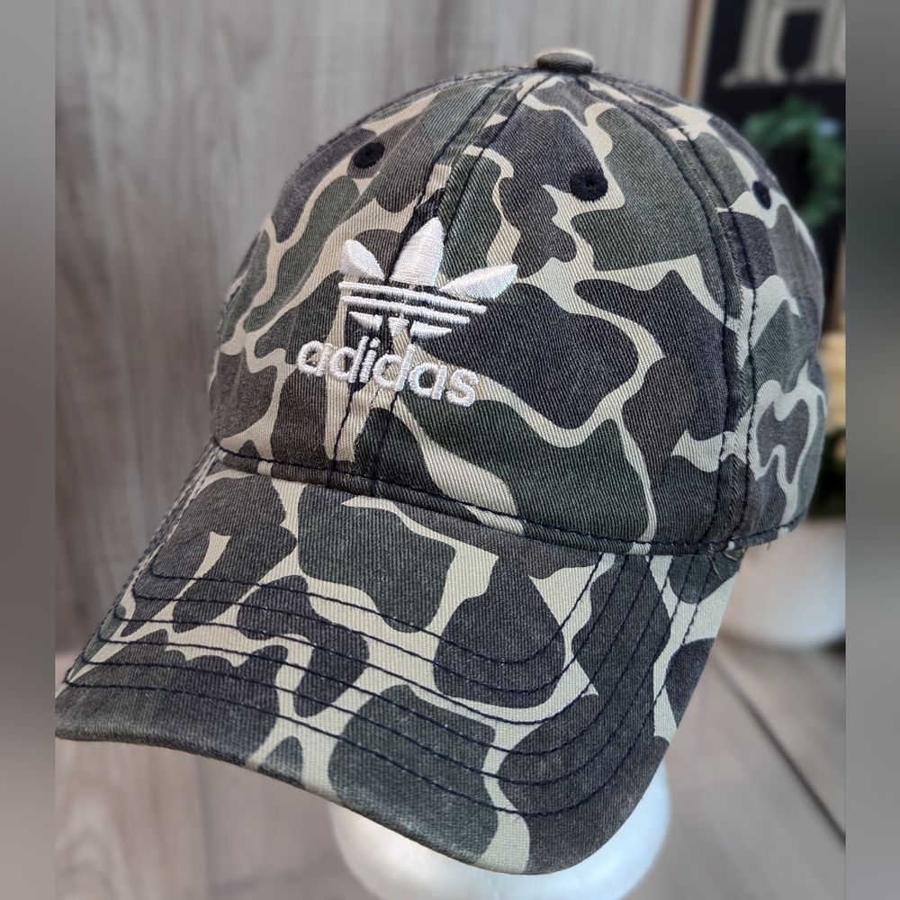 adidas Camouflage Hat - Green and Black